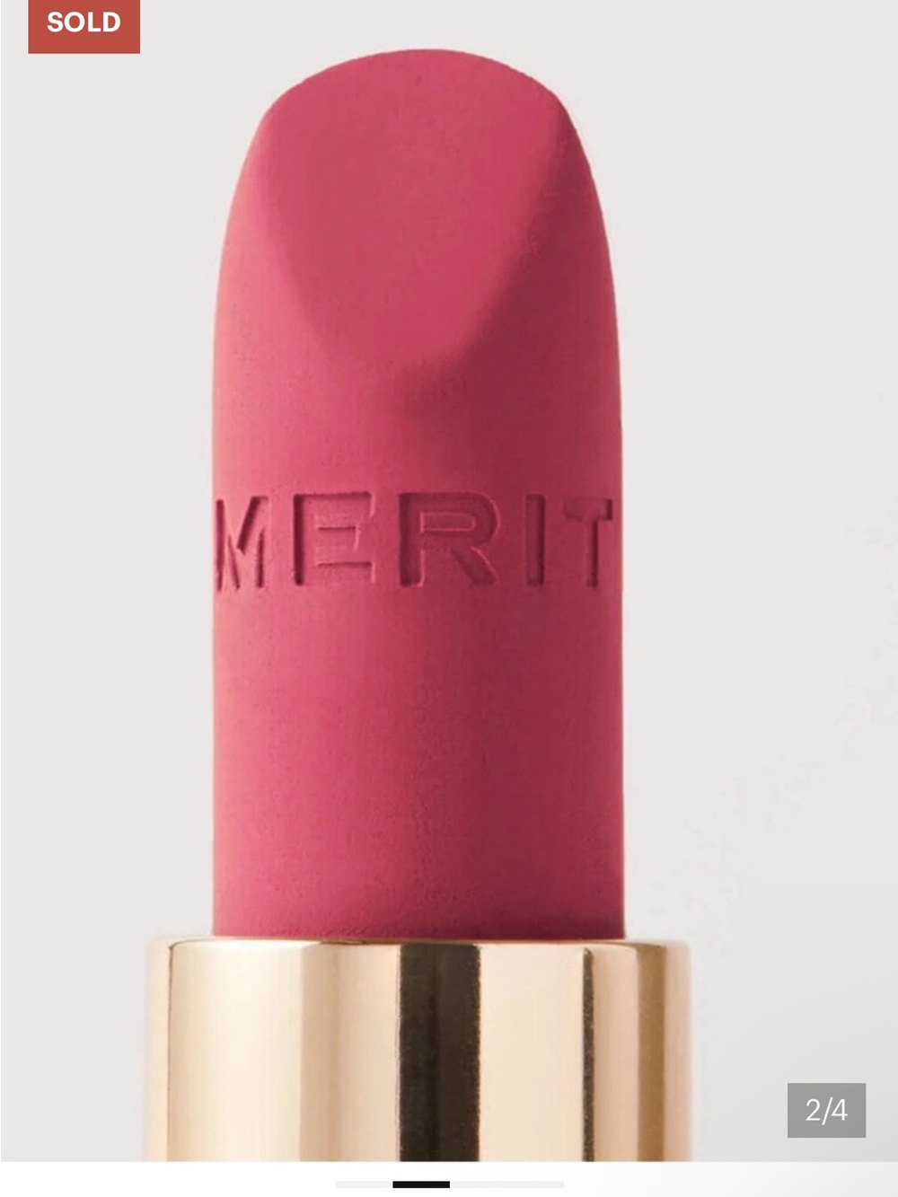NIB -MERIT-Signature Lightweight Matte Lipstick - Sunday - Picture 2 of 5